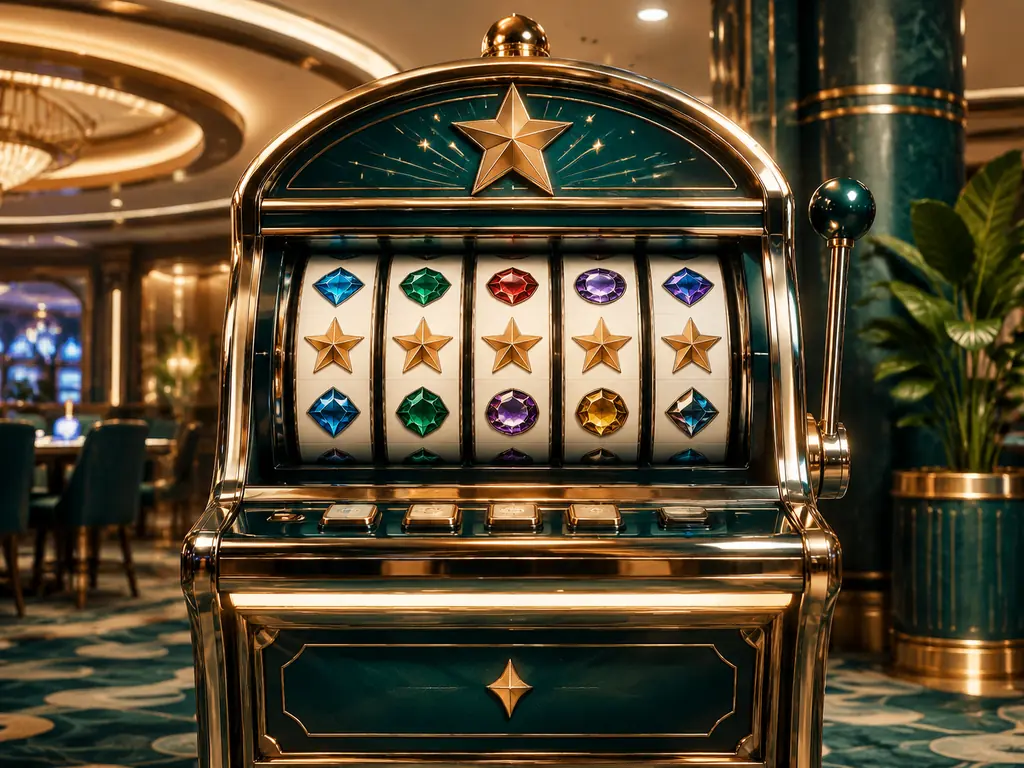 Mesin slot bertema permata dan bintang